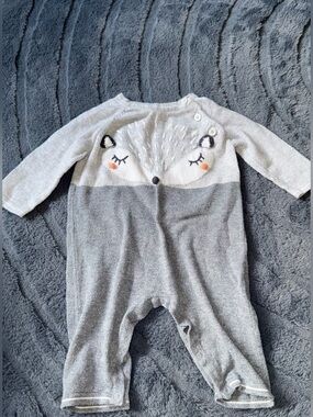 angel dear fox sweater romper